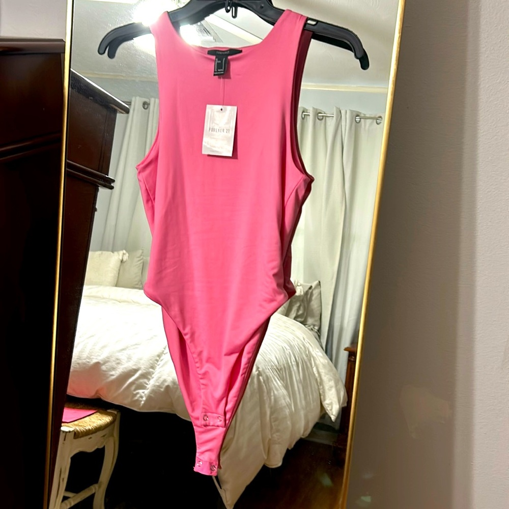 Forever 21 Pink tank body suit